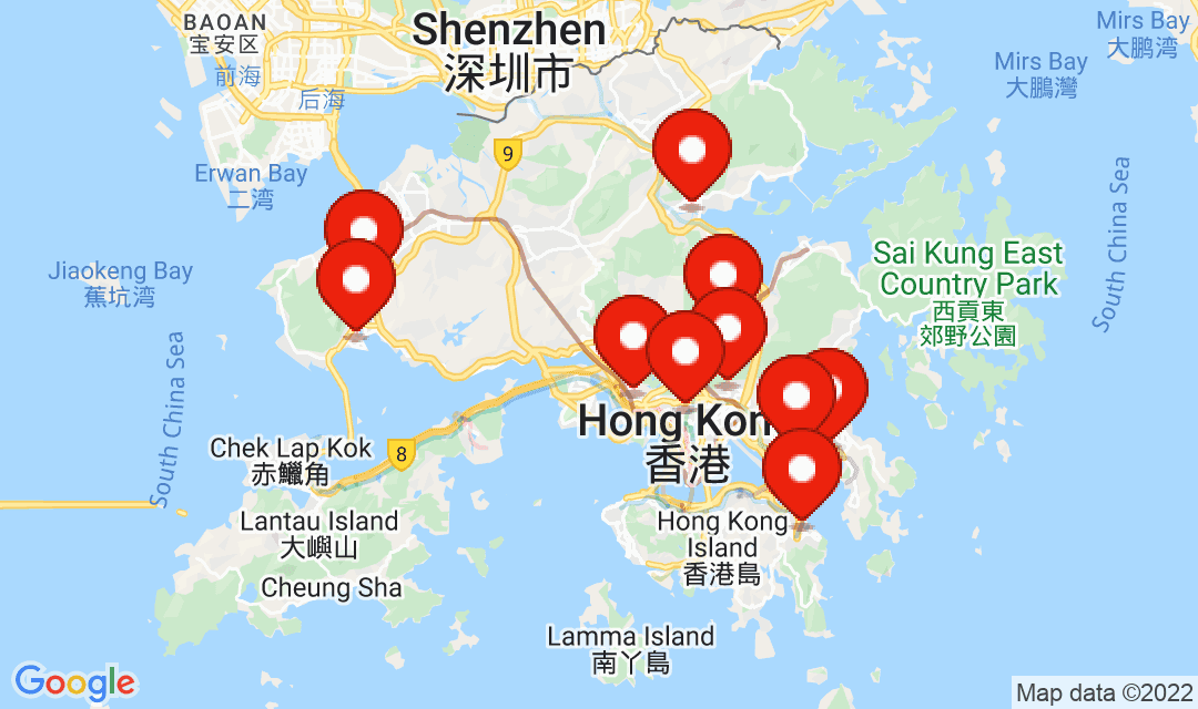 2022年3月22日強制檢測名單地圖