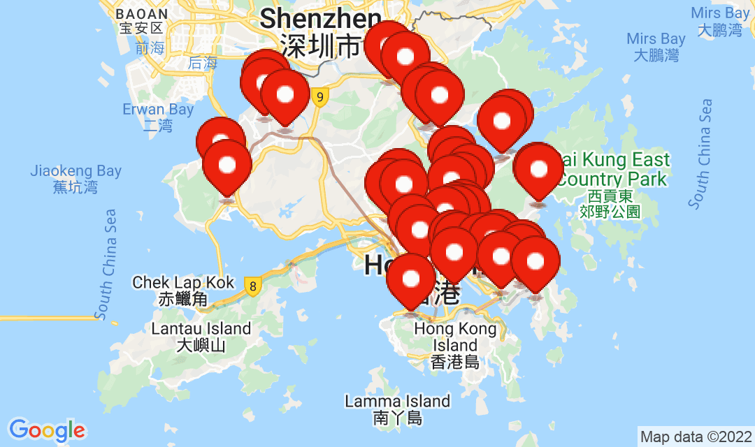 2022年4月21日強制檢測名單地圖
