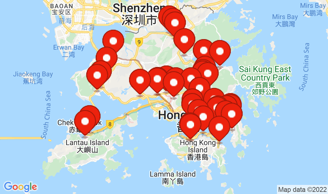 1 May 2022, Compulsory Testing Notice Map