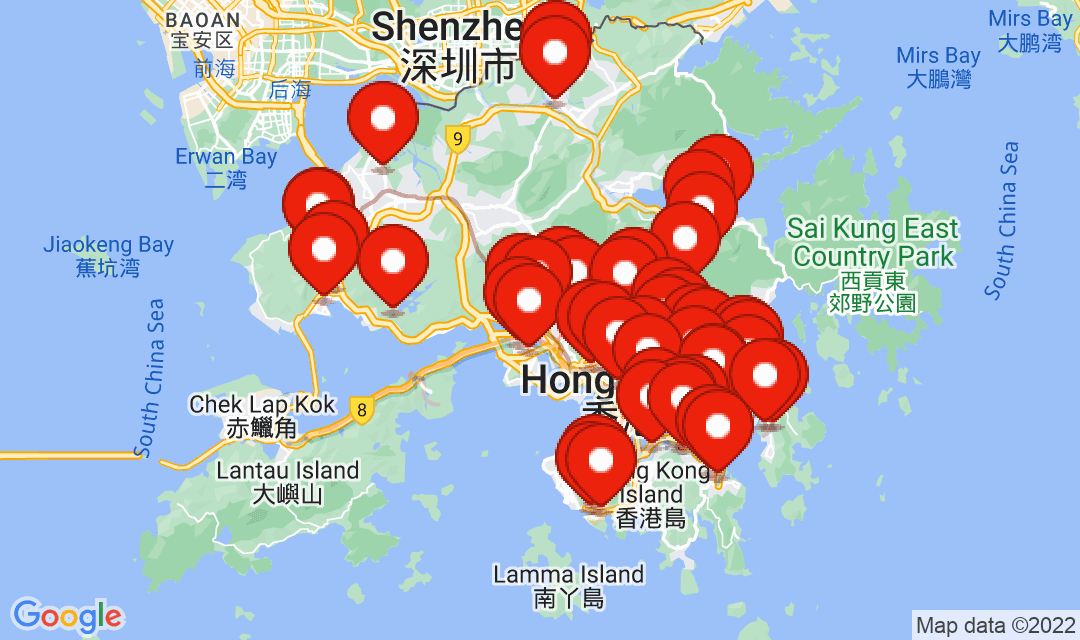 2022年10月17日強制檢測名單地圖